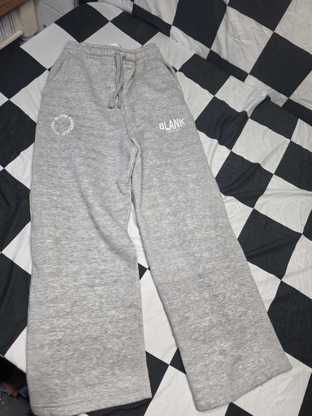 Blank NYC Brand Gray Wide-Leg Men's Sweatpants